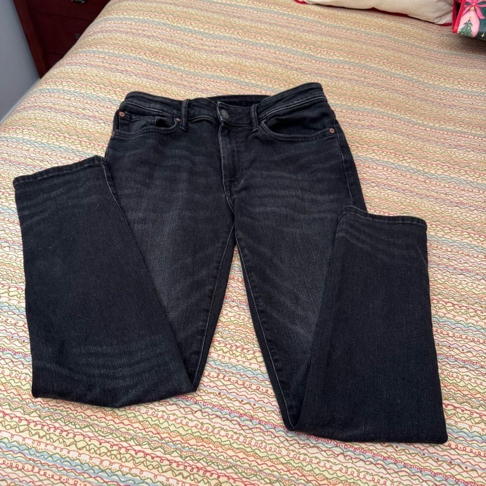 American Eagle Outfitters Men's Black Airflex+ Straight Jeans 31x30 - Picture 2 of 11